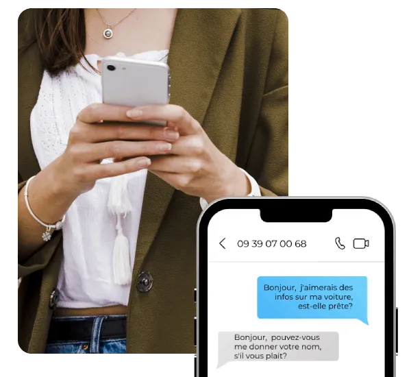 Time2chat conversation: a customer texting a business on a 09 number